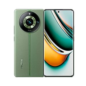 Celular Realme 11 Pro Plus 5G con diseño 3D, en color verde