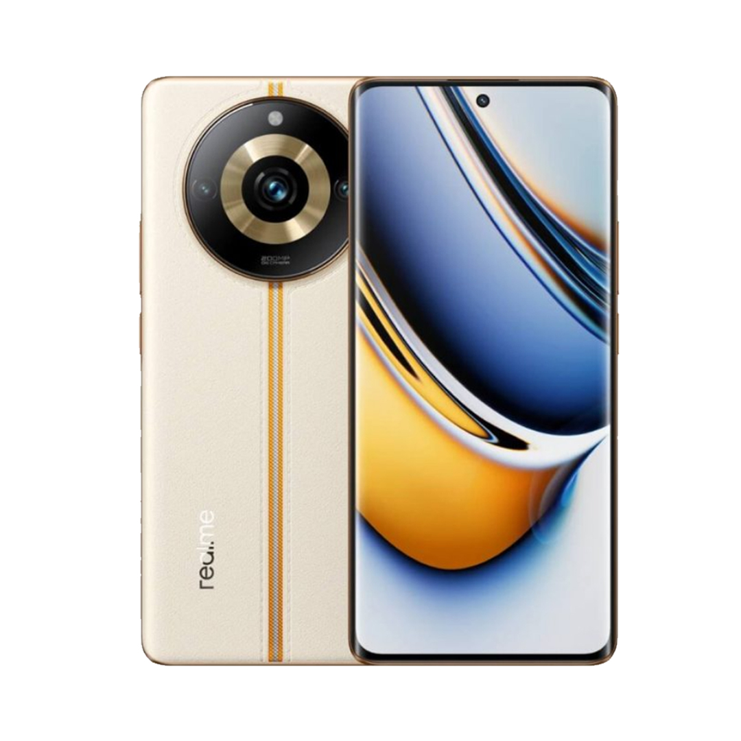 Celular Realme 11 Pro Plus 5G con diseño 3D, en color beige